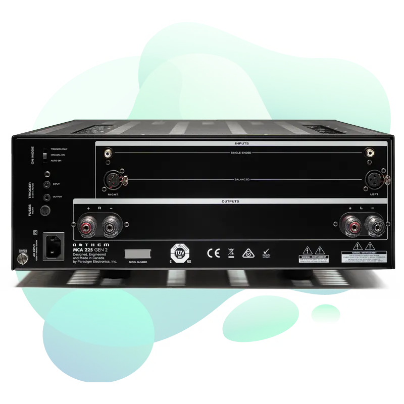 Anthem MCA 225 Gen 2 home cinema equipment view 2