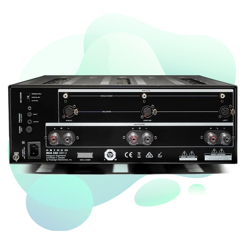 Anthem MCA 325 Gen 2 home cinema equipment view 2