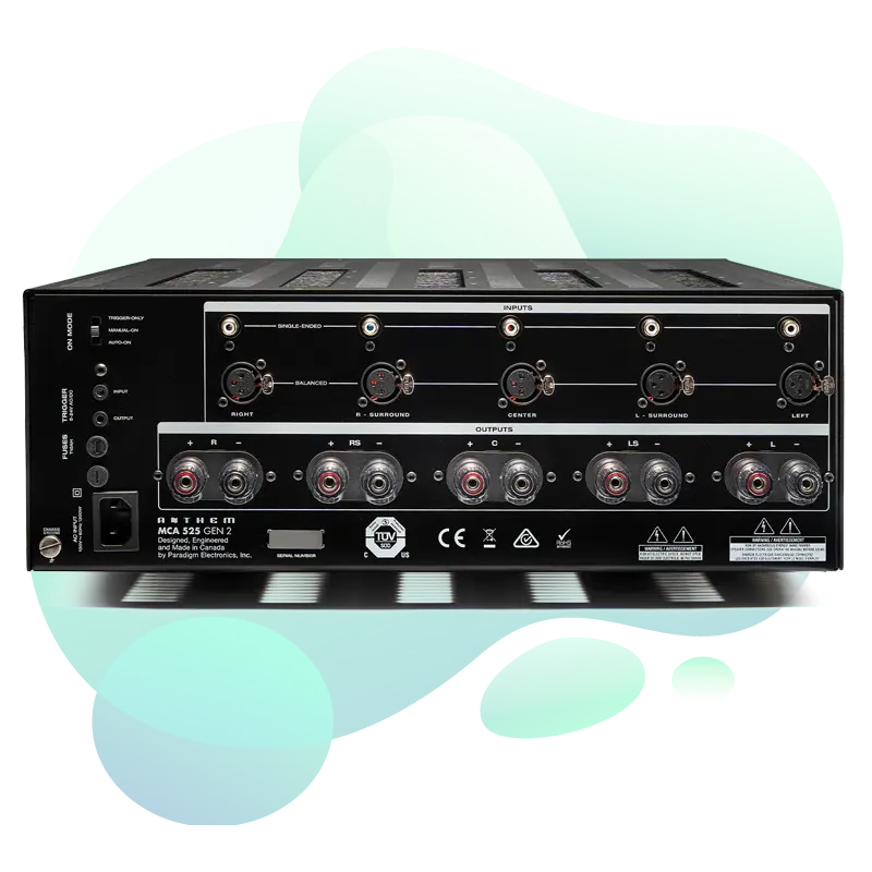 Anthem MCA 525 Gen 2 home cinema equipment view 2