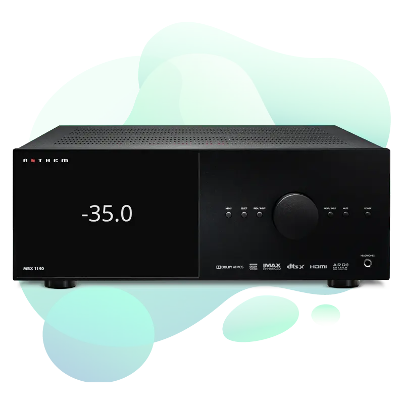 Anthem MRX 1140 8K home cinema equipment view 1